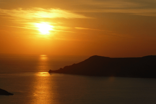 Thirassia Coucher de Soleil